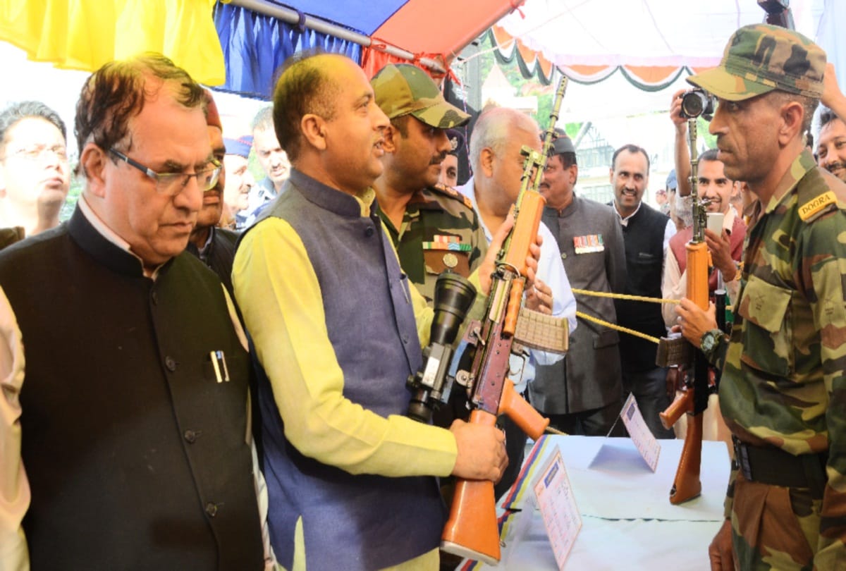 Exhibition of weapons organized in shimla on the occasion of Surgical Strike Day