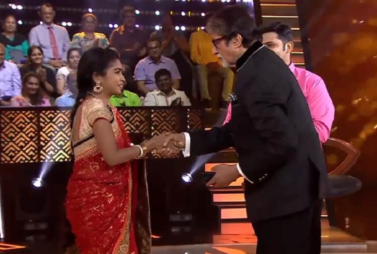KBC 10 Contestant Kaushik Chakraborty wife says I love you to Amitabh Bachchan in KBC 10 show