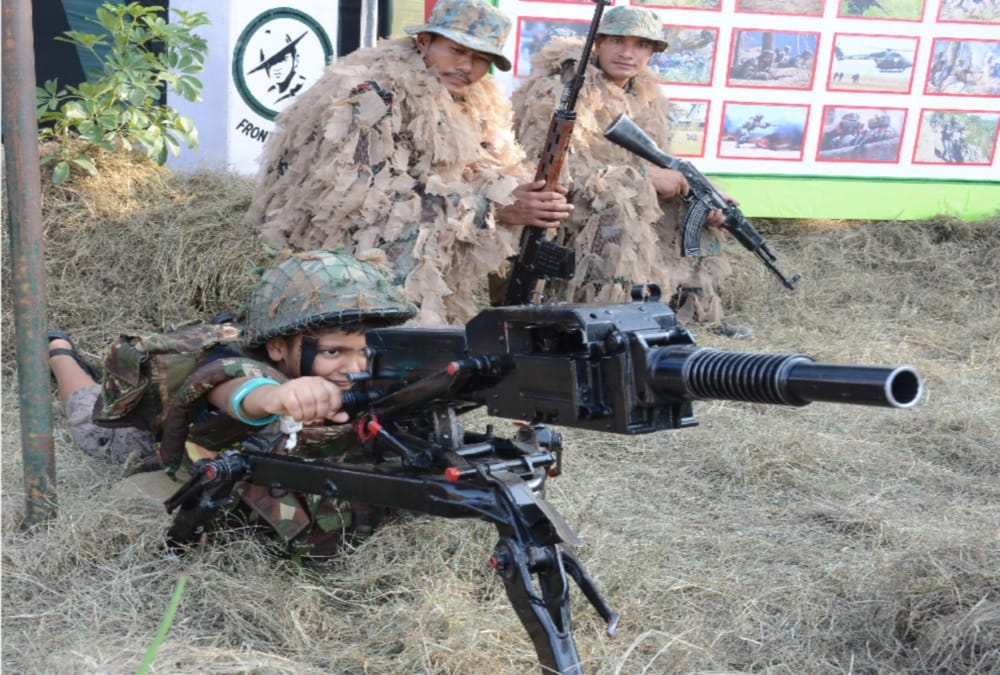 Surgical strike day Parakram parv arms exhibition in dehradun