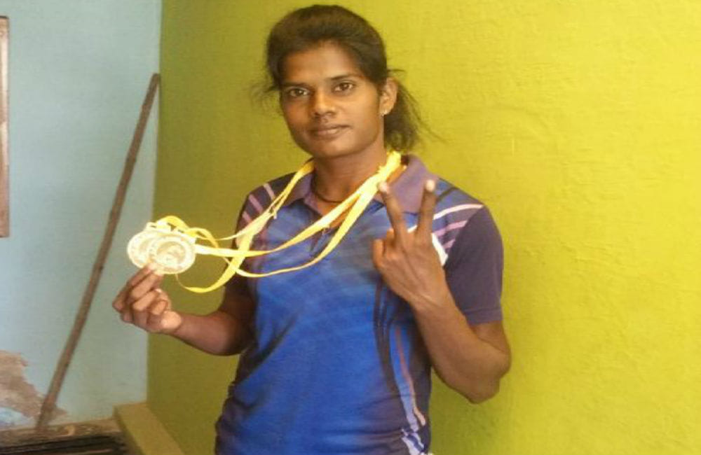agra manisha wins two gold medals at State Athletics