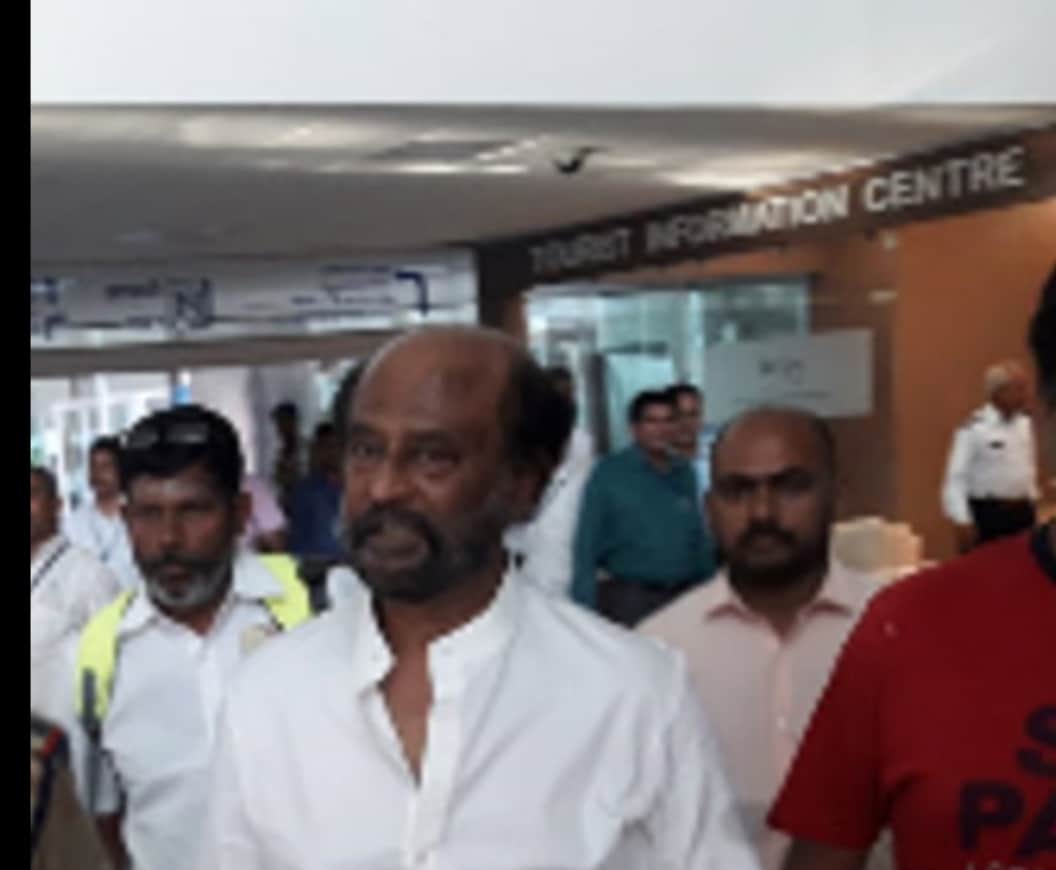Super star rajinikanth are shooting a film in chandauli