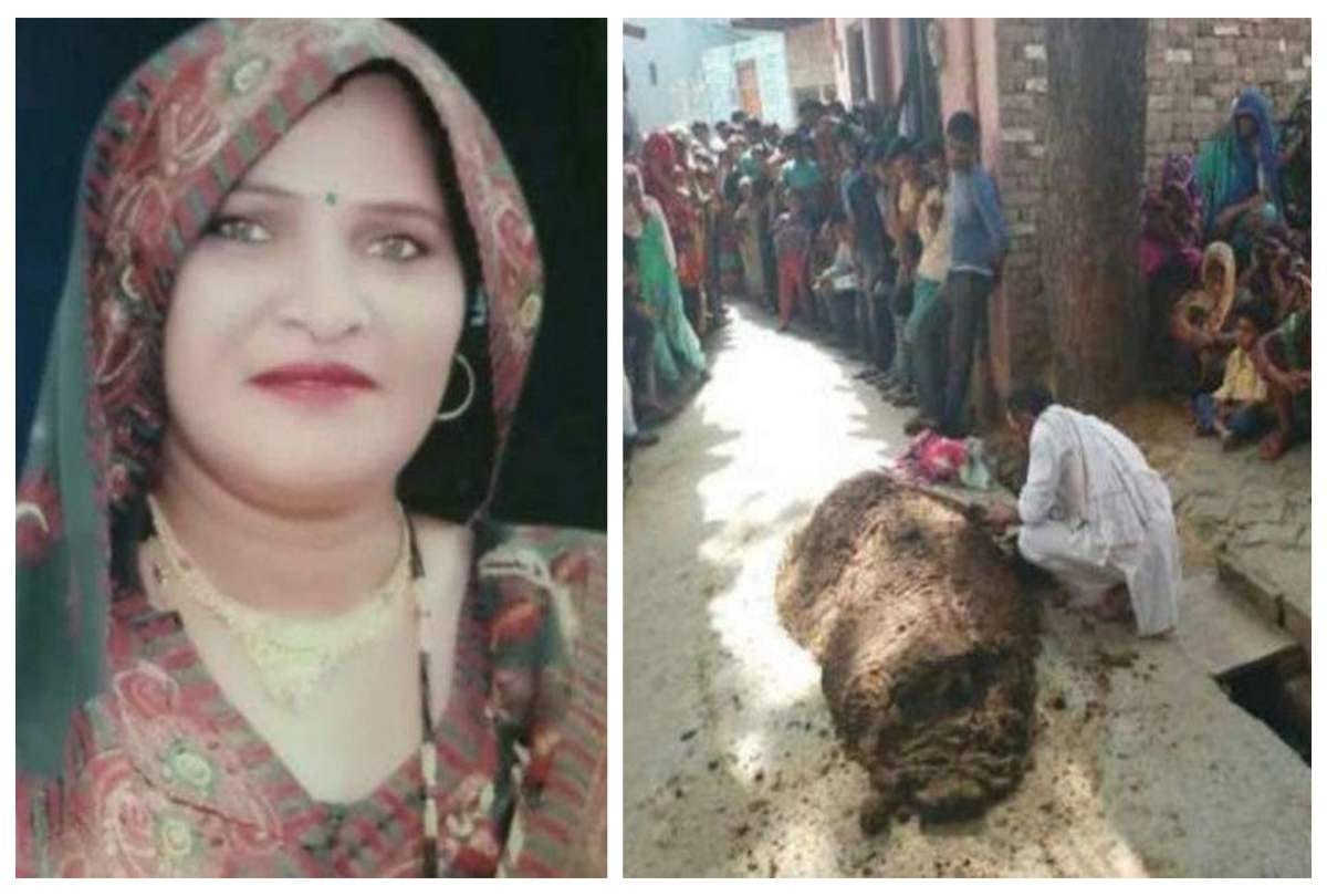to cure snake bite man covered full body under cow dung in uttar pradesh