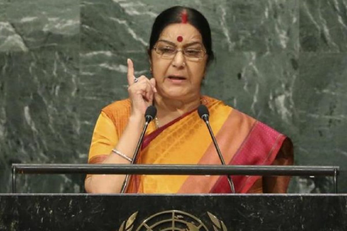 sushma swaraj Says Developed countries must come forward to save the world from climate change 