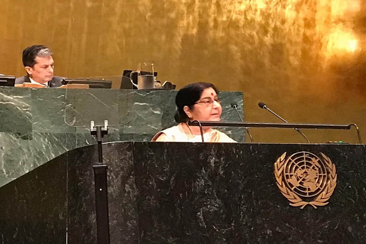India blaimed pakistan for terrorism, attack on terrorism from world's biggest stage