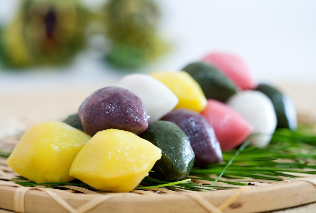 People celebrate amazing food festival chuseok south korea