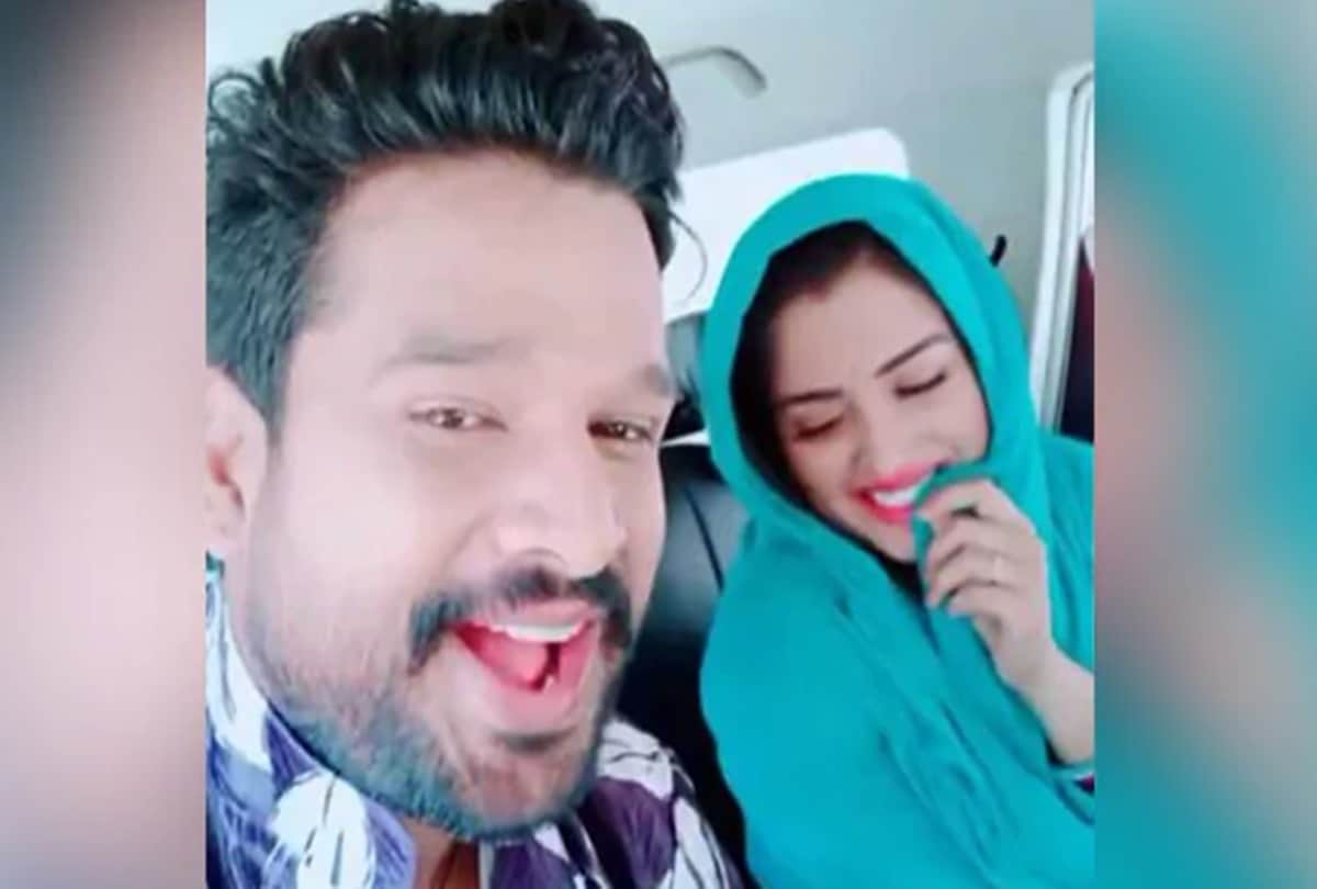 Bhojpuri actress amrapali dubey and ritesh pandey goes viral