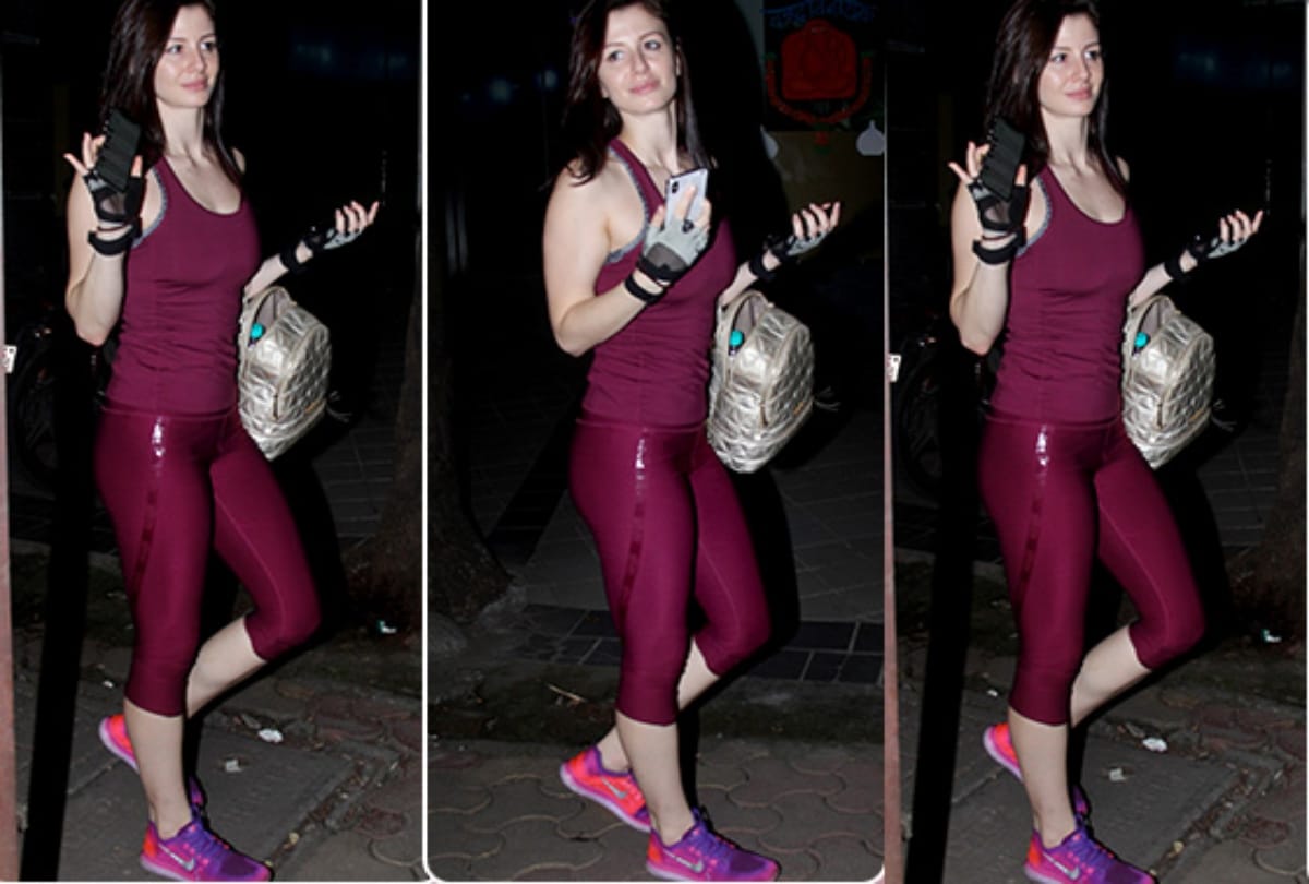 Arbaaz Khan girlfriend Giorgia Andriani spotted outside gym in Bandra