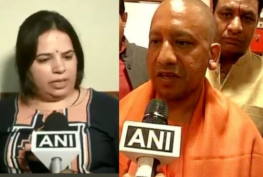 yogi adityanath talks to vivek tiwari wife over fone
