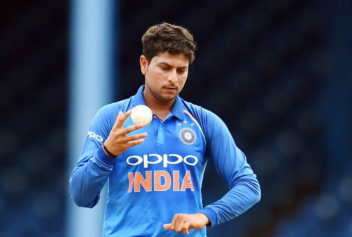 Indian Spin Bowler Kuldeep Yadav In Kanpur