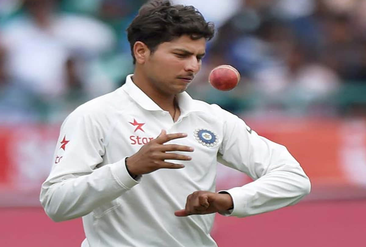 Indian Spin Bowler Kuldeep Yadav In Kanpur
