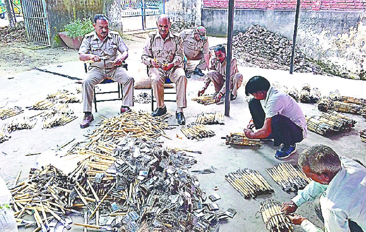 Wild Life Crime Control Bureau raid in sherkot Brushes factories