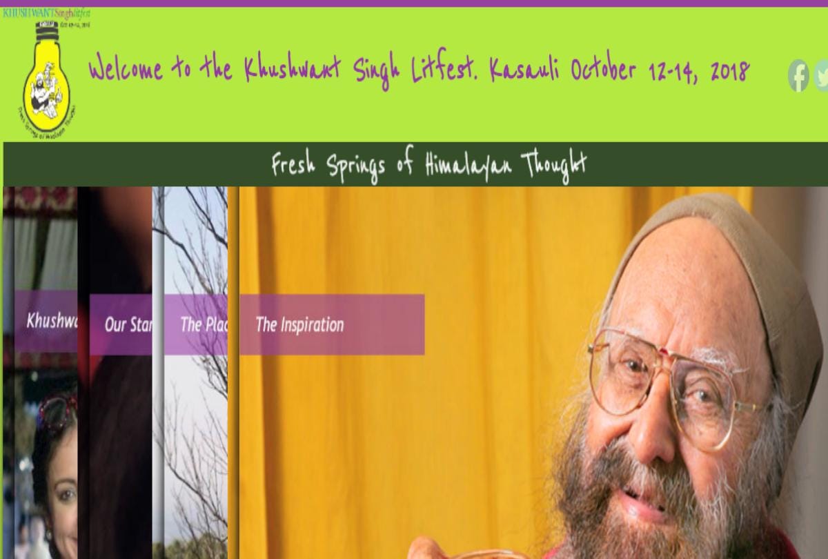 khushwant singh literature festival in Kasauli Solan Himachal Pradesh