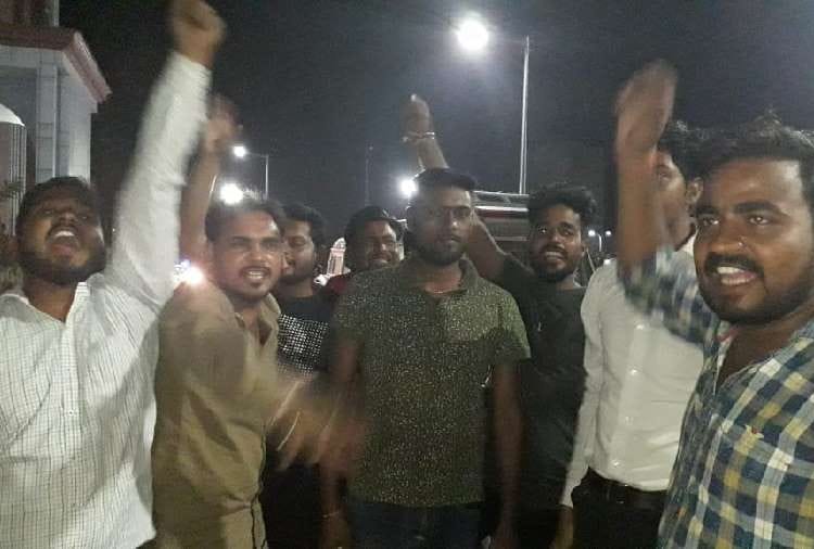 inspector with a bike hit the man in lucknow