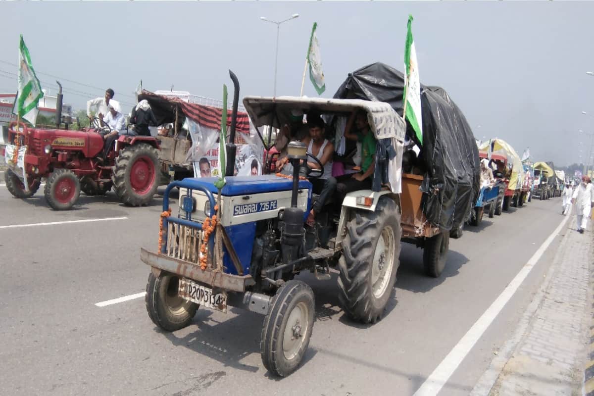 Bhakiyu Kisan Kranti Yatra: farmers got angry with government saysold tractor are The members