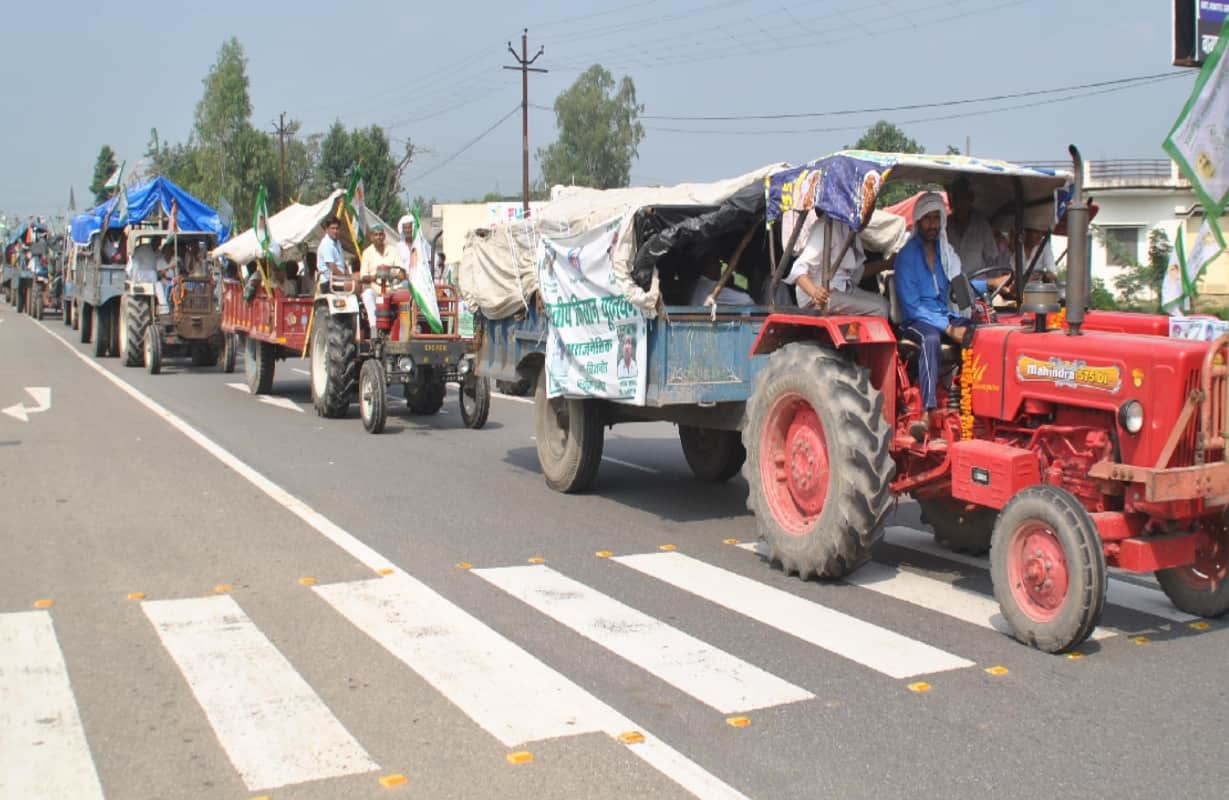 Bhakiyu Kisan Kranti Yatra: farmers got angry with government saysold tractor are The members
