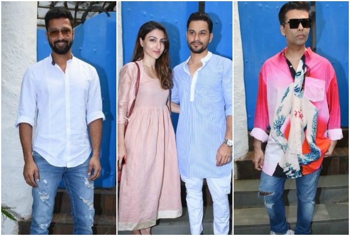After Baby shower function Neha Dhupia spotted at airport