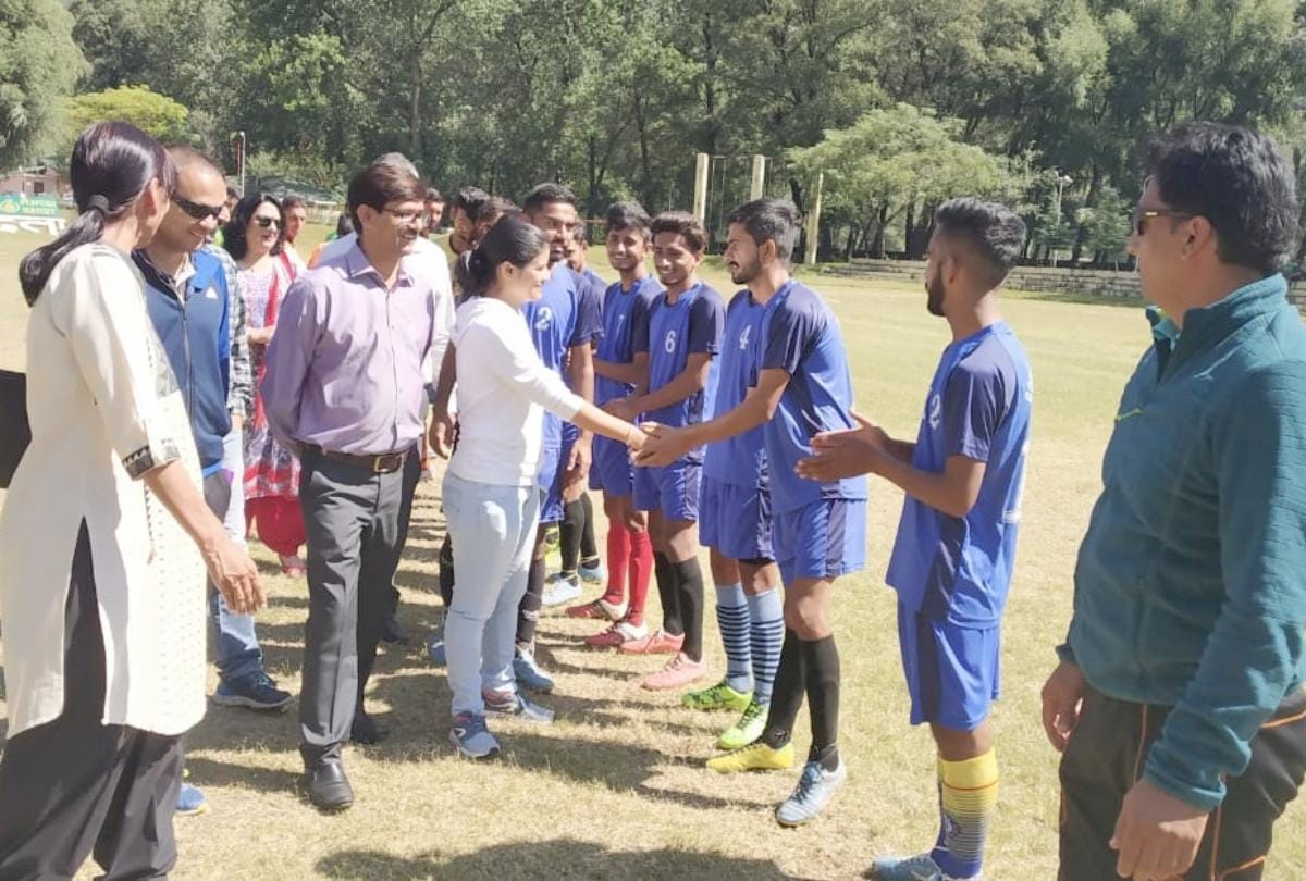 Inter college football championship Kullu college defeat Amb