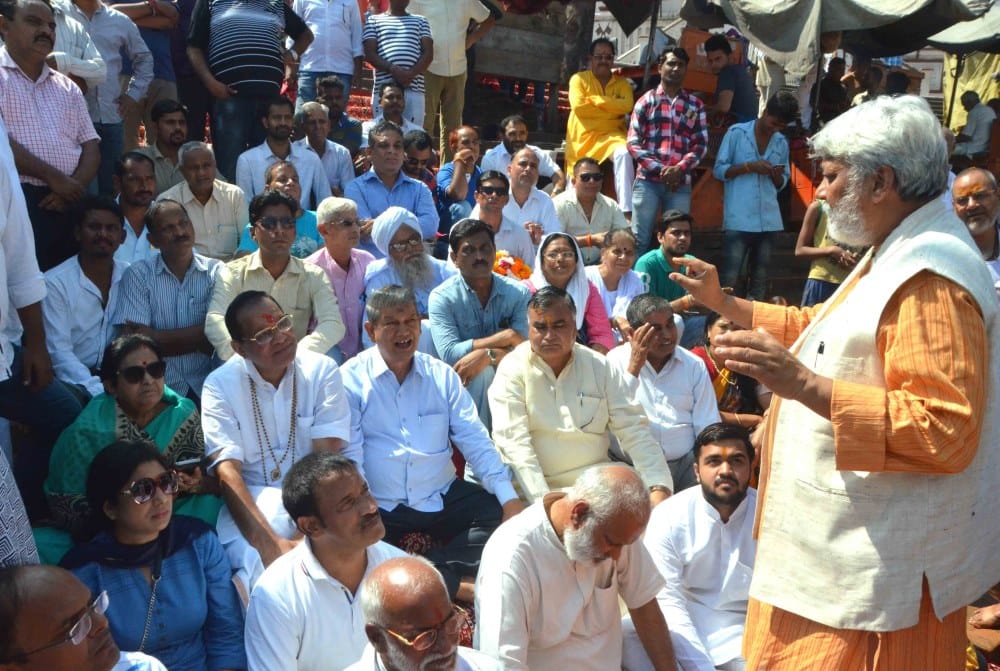swami gyan swaroop sanand and rajendra singh yatra from gomukh to ganga sagar