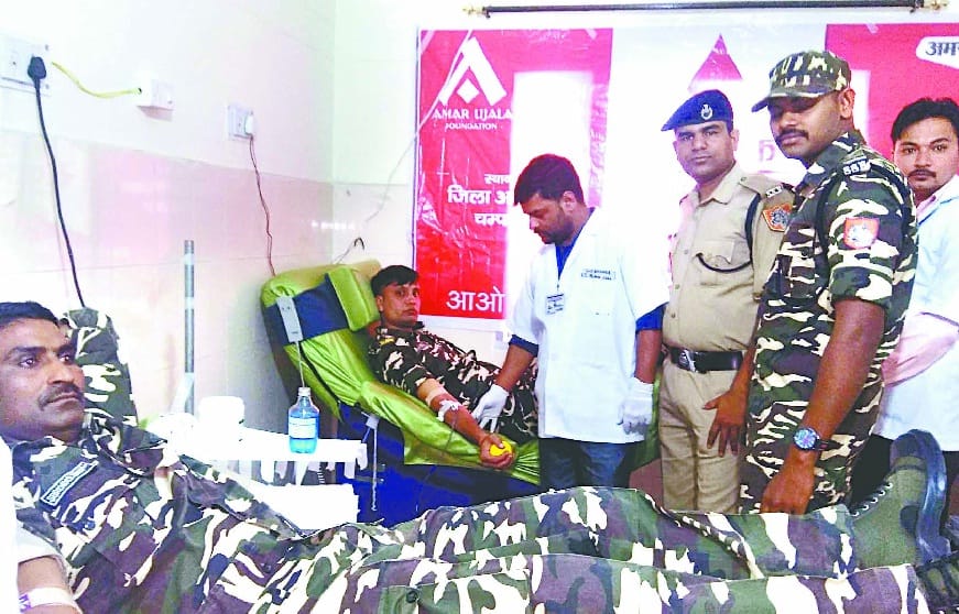 35 people donated blood