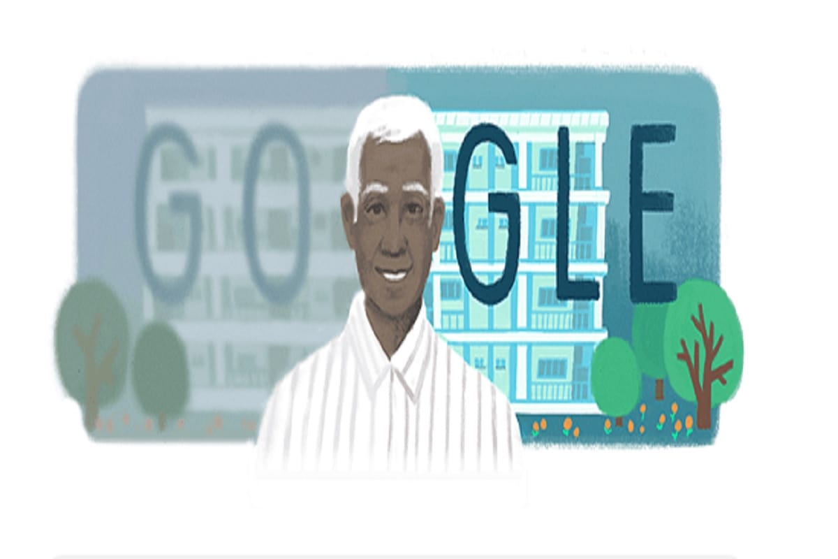 Google Doodle celebrating Dr. Govindappa Venkataswamy's 100th birth anniversary Today
