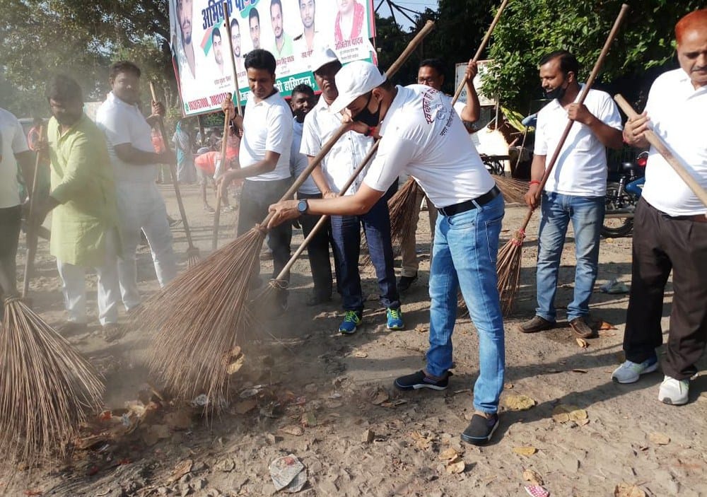 people cleaned in city