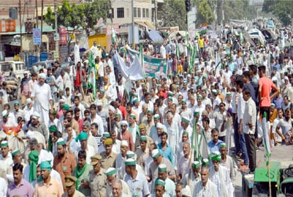 Delhi-Meerut highway Route diversion about Kisan Kranti Yatra