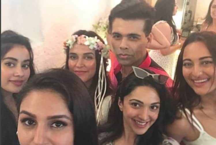 neha dhupia baby shower photos angad bedi welcome bollywood celebrities