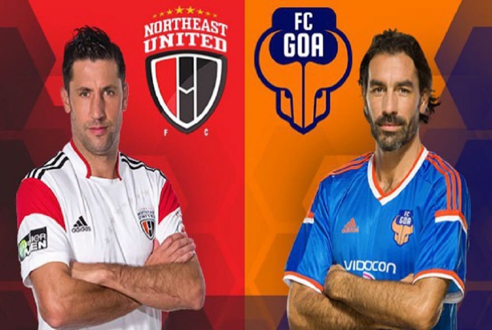 north east united vs fc goa live match updates in isl 2018