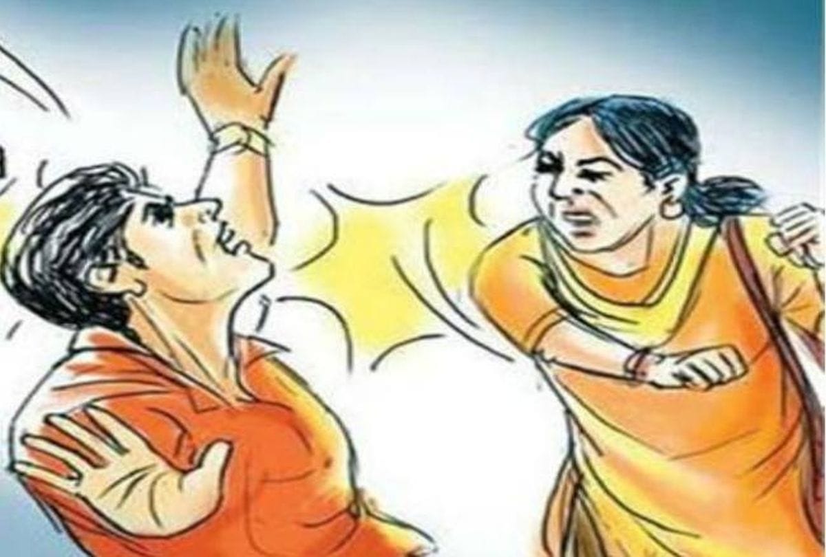 Wife kicked husband in mainpuri