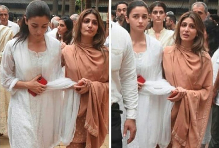 krishna raj kapoor funeral alia bhatt make video call for ranbir to see his granny final rites