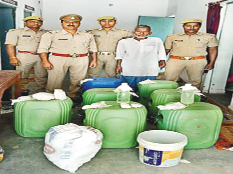 Raided fake liquor factory