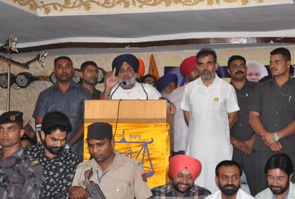 Sukhbir Badal rally in zirakpur for jabar rally