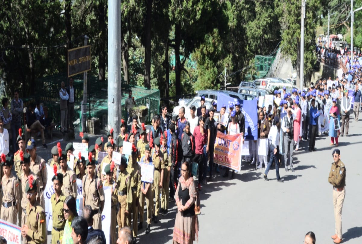 Students Awareness Rally on ridge against Drug abuse