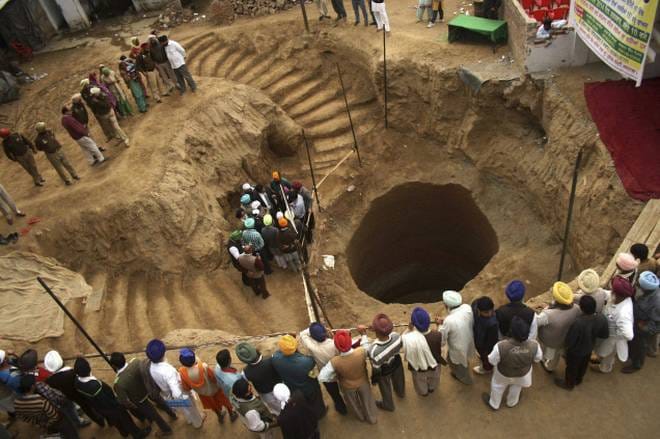 skelten of soldiers found from kalianwala khu in ajnala sector amritsar, who killed in 1857 massacre