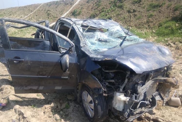 accident on KMP Express four people died in the same family in sonipat