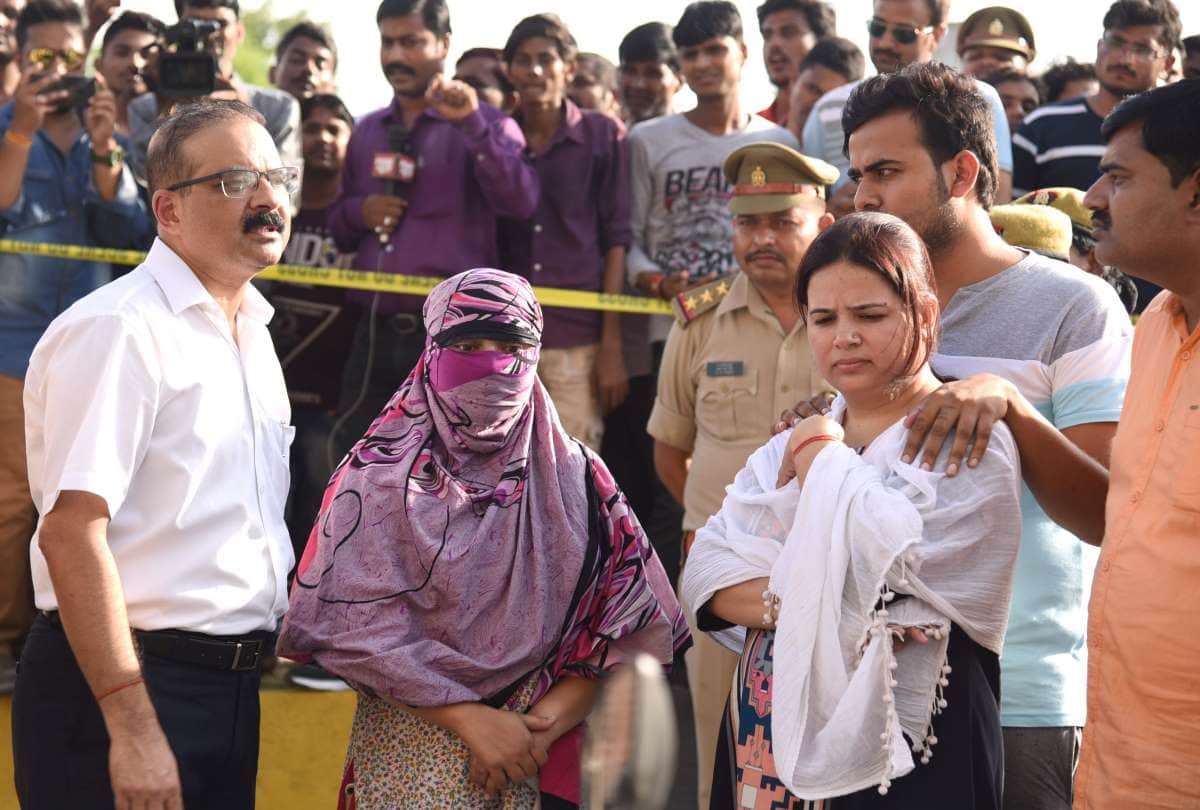 special investigation team re create the crime scene of vivek tiwari murder