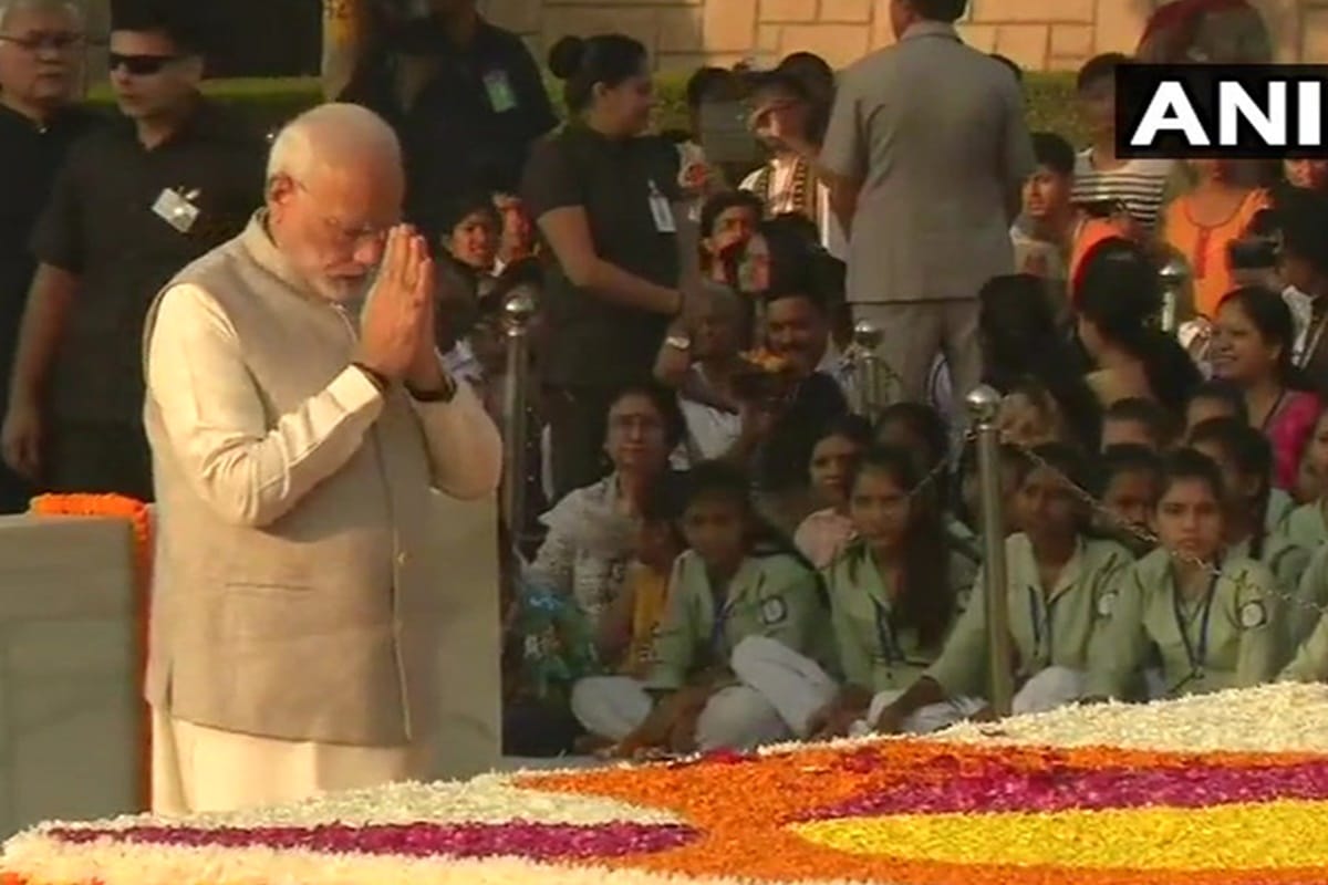 PM Narendra Modi pays tribute to Mahatma Gandhi on his 150th Birth Anniversary