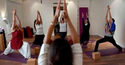 Yoga studios have opened in Saudi Arabia, Nouf Marwaai arab yoga foundation is teaching yoga