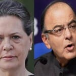 सोनिया गांधी व अरुण जेटली।