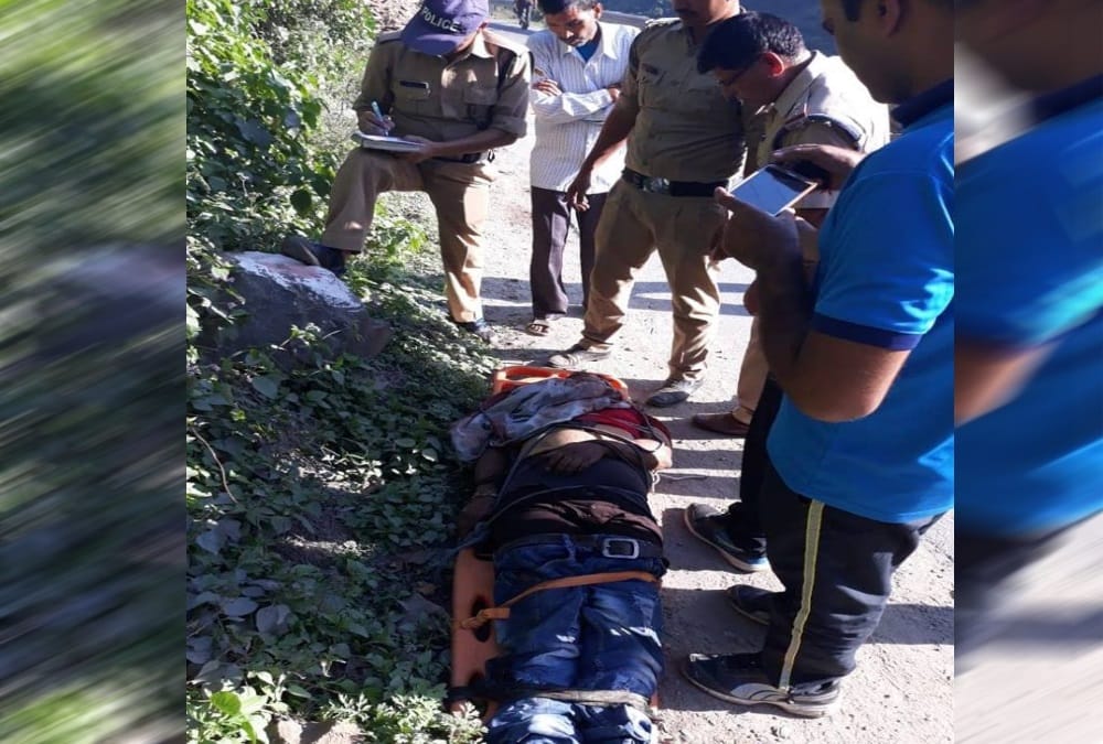 Car Accident on badrinath highway dead Body Rescue photos