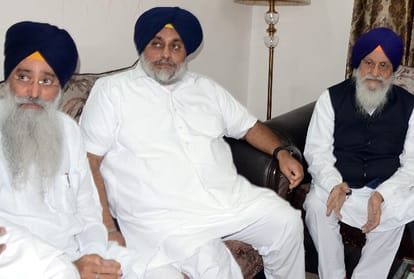 Sukhbir Badal meet Avtar Singh Makkar in ludhiana