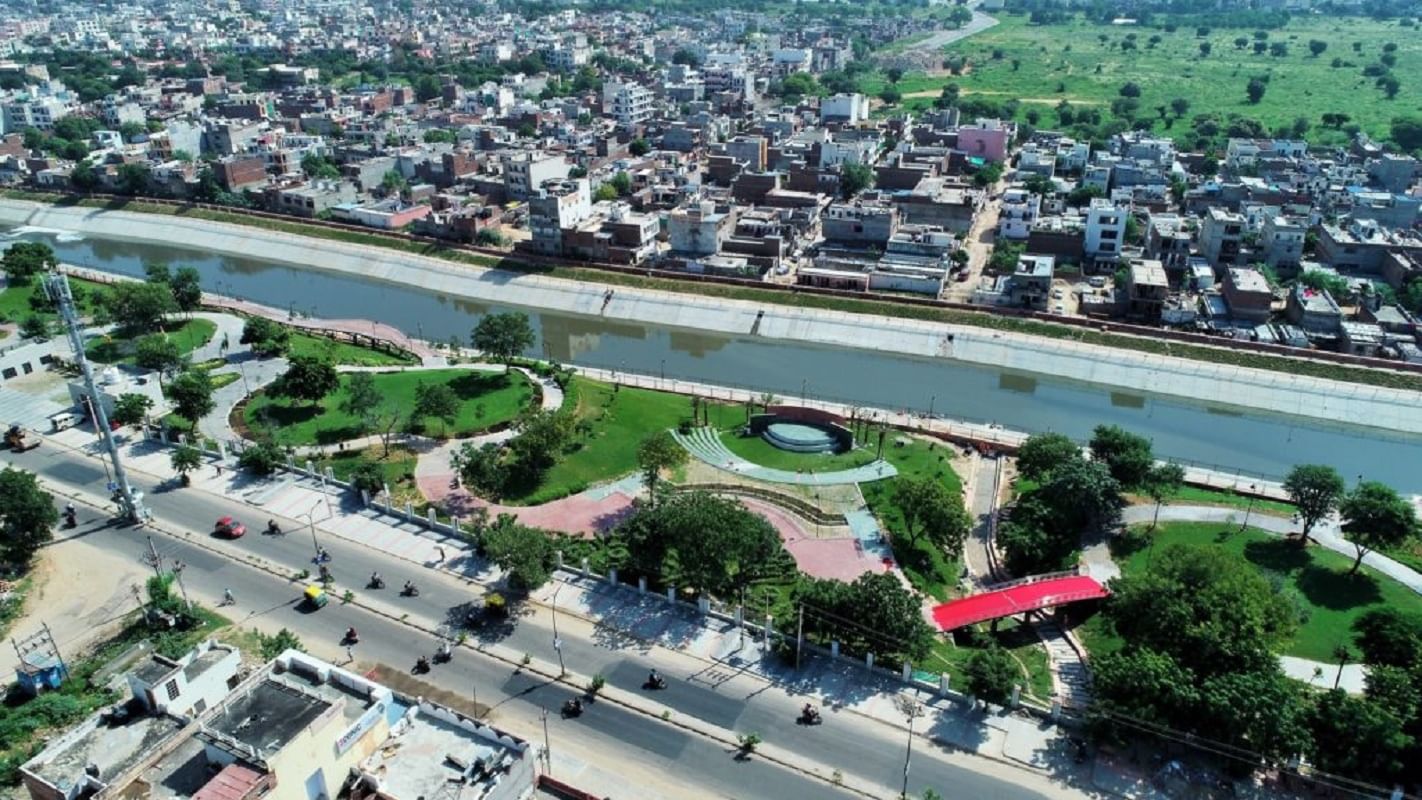 Dravyavati River Front A Big Thing In Jaipur, Vasundhara Raje Inaugurated Dravyavati River Project - Amar Ujala Hindi News Live - जयपुर को द्रव्यवती रिवर फ्रंट की मिली सौगात, 40 साल पहले