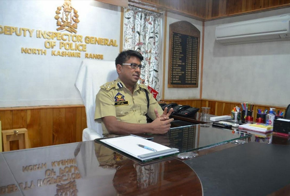 ips atul kumar goyal took charge as deputy inspector general of north kashmir
