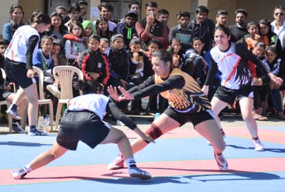Four teams reached semifinals in Inter College Women's Kabaddi