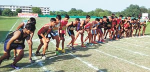 Students displaying talent in Karari