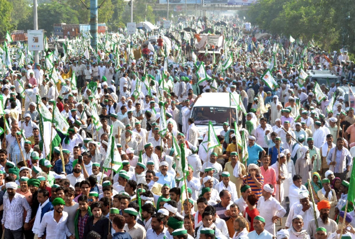 farmers kisan kranti yatra ends in delhi now nh 24 is diversion and traffic free