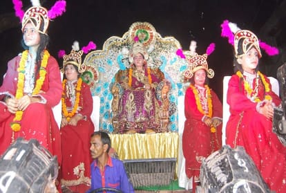 In the role of Rama, son and father of Ravana in ramleela