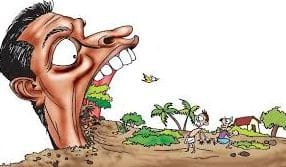 Illegal occupation of four thousand bigha land of forest department