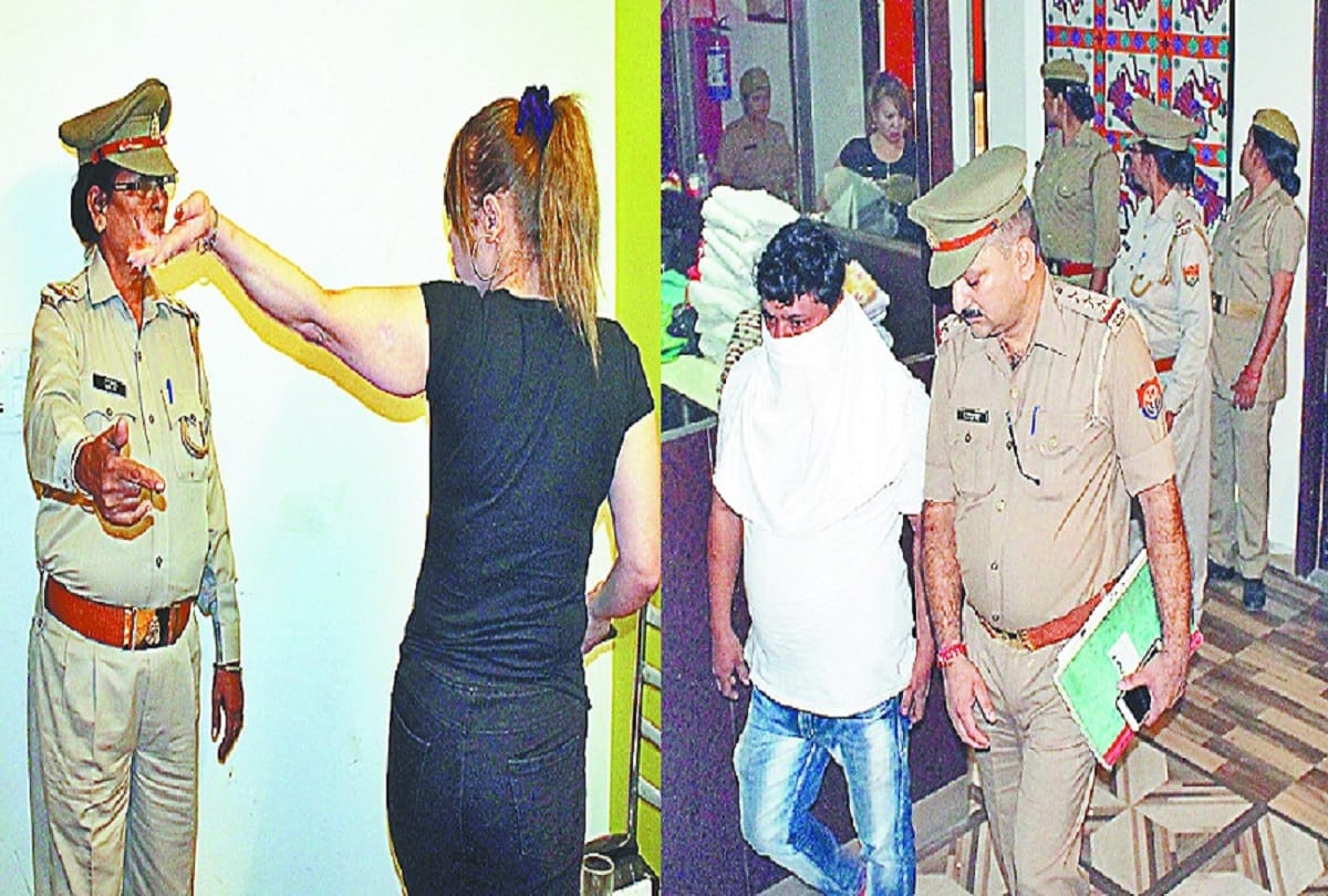 Raid in Meerut hotels foreign girls were arrested