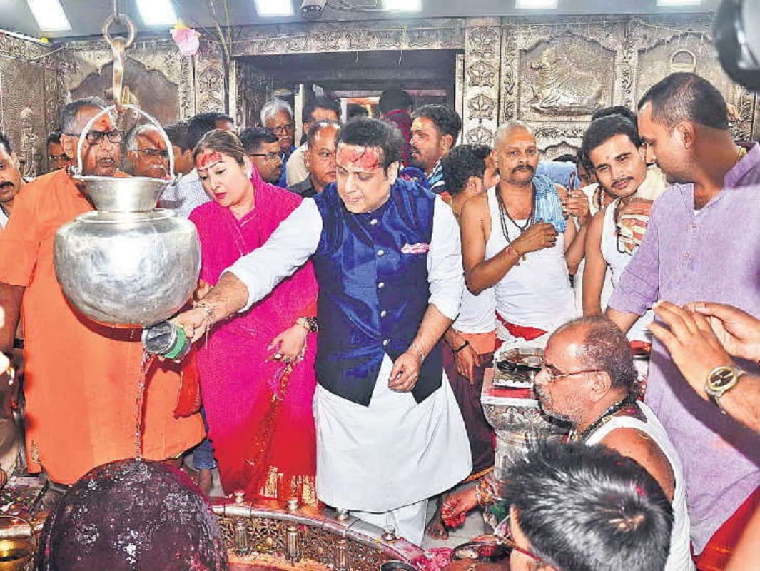 Govinda worshiped Mahakal in mahakaleshwar temple ujjain, prayed for success of new movie friday